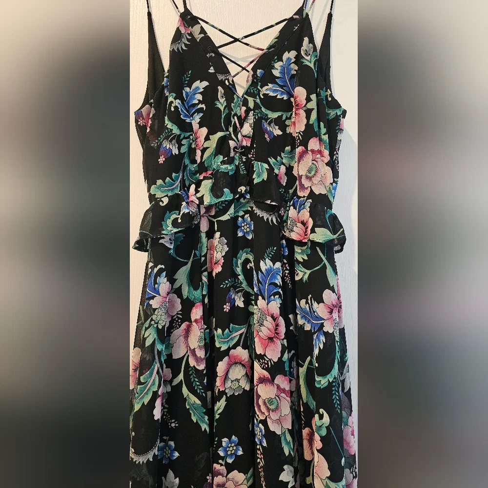 EXPRESS FLORAL lace up Maxi - Picture 3 of 8